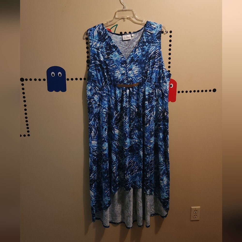 Avenue Vibrant Blue High Low Dress 24